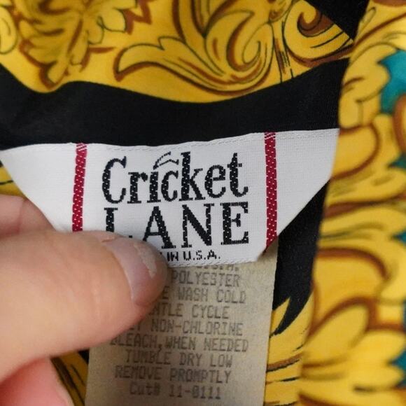 Cricket Lane Long Sleeve Buttons Down Vintage Shirt Multicolor Womens Size - Picture 3 of 5